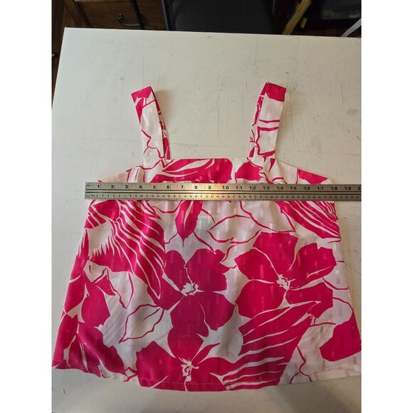 Vintage Givenchy En Plus Pink & White Floral Skirt Set M/L Cruise Beach Summer - Picture 6 of 16